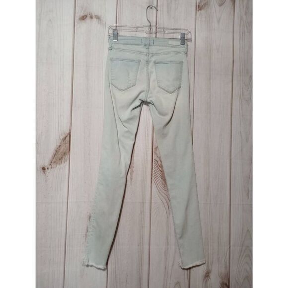 Abercrombie and Fitch Jeans Ladies 00 24 Light Wash Harper Super Skinny Distress - Picture 2 of 9